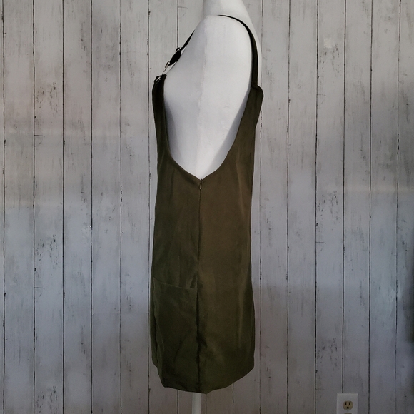 Frenchy Solid Pocket Patched Overall Dress - Picture 4 of 5